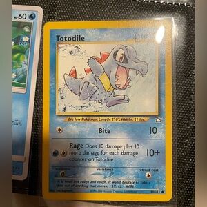 Vintage Totodile Pokémon card 1995-2000